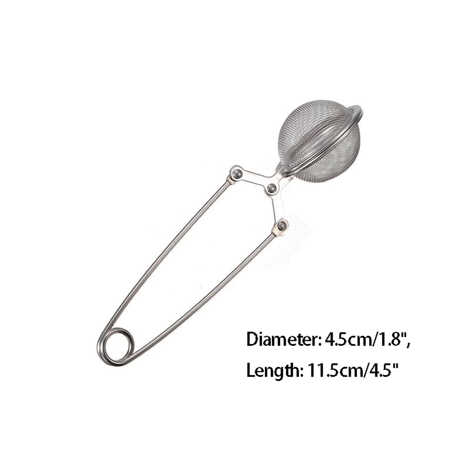 Colador de té de acero inoxidable para hacer té, malla esférica, colador de té, café, vainilla, especias, difusor de mango, bola de té