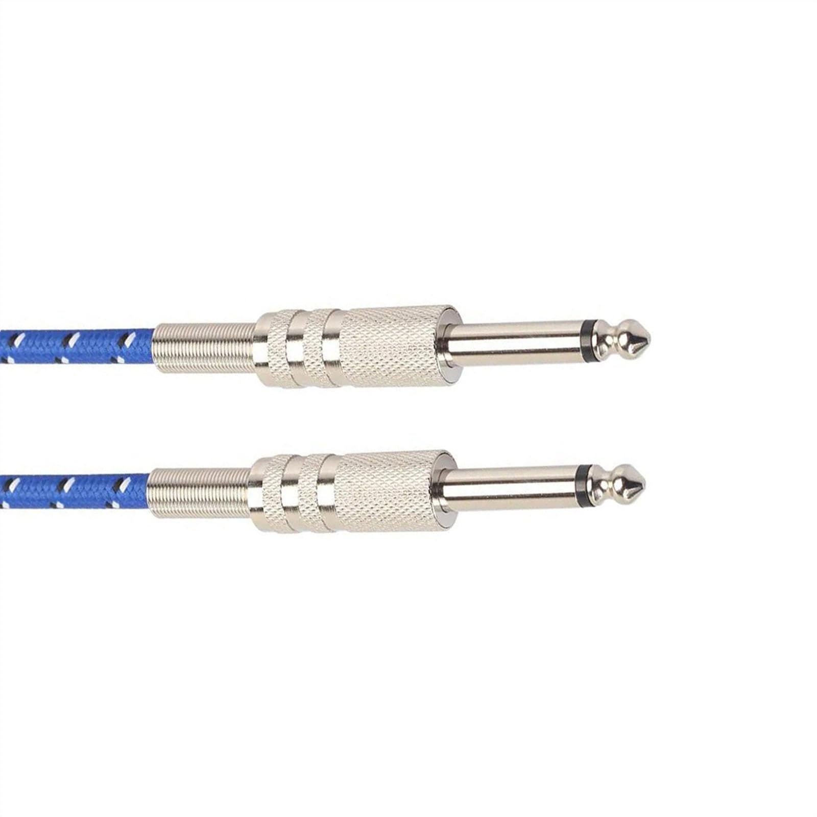 6,35 mm Mono z męskiego na męskie Kabel audio do gitary elektrycznej Nylonowy pleciony kabel instrumentalny Kabel wzmacniający Kabel do Instrumentów Gitarowych (Color : 10m)