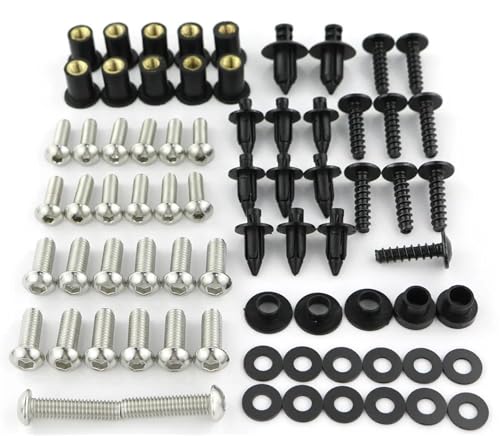 Kit de fixation carénage argent pour Kawasaki Z1000S 11-19