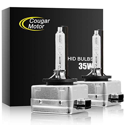 CougarMotor HID Xenon Headlight Replacement Bulbs - D1S - 35W 8000K (Pack of two bulbs)
