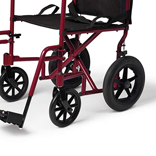 Medline MDS808210ARE Lightweight Foldable Transport Wheelchair thumb #6