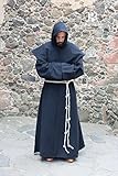 Farbe schwarz Mönchskutte Benediktus - Schwarz XXL/XXXL