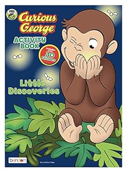 Staple Bound Curious George Discoveries Coloring Activity Book with 30 Stickers, Tear and Share Book