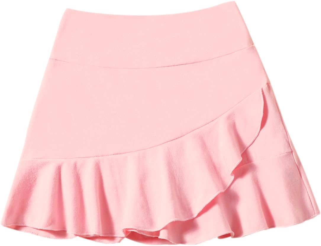 DREAM BUS 2 Pack Girls Skirts Built in Shorts Little Kid Tennis Skorts Toddler Girl Athletic Skorts Flowy Skirts - Image 3