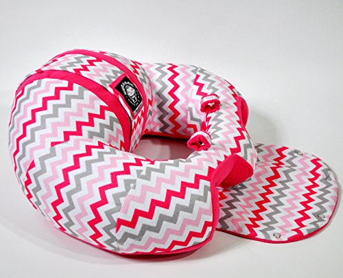 Image of The Original Hugaboo Infant Sitting Chair - Pink Chevron