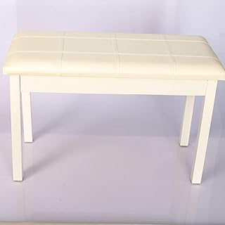 QIXIAOCYB Piano Stool Piano Stool Universal Lit-Drewn Piano Stolool Double Ergonomic Piano Stołek z Bukcase Piano Bench Keyboard Stool (Color : White, Size : 74x35x50cm)