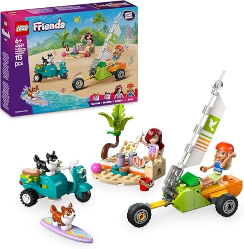 Friends Cani da Surf + Set Giocattolo Parco Giochi per Porcellini d'India per Bambine di 6 Anni e Oltre 42641 + 42640 - Lego - Immagine 1