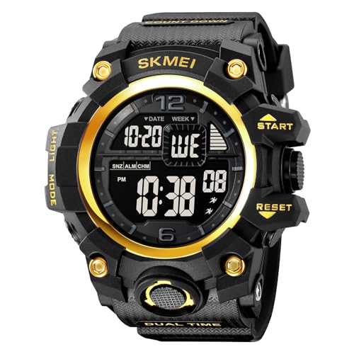 Image of SKMEI Watch for Men 50M Waterproof El Light Countdown Sports Watch Men's Fashion Casual Digital Watch 2245