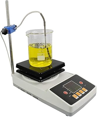 Magnetic Stirrer, 2L LED Digital Hotplate Magnetic Stirrer with Ceramic Coated Plate 100-1800RPM