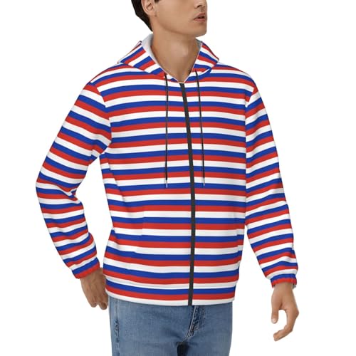 Sweat à capuche homme motif russe chaud pour le printemps et l'automne
