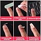 BOXOB 20 Blatt/300 Stück Nagelklebelaschen zum Aufdrücken, Doppelseitig Transparente Nagelklebelaschen Klebrige Fingernagelaufkleber mit Gelee-Kleber für Maniküre Zuhause Geschenk für Freunde