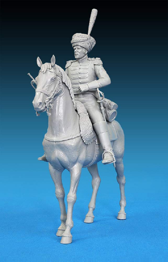 Miniart 1:16 Scale Trumpeter 1st Westphalian Cuirassiers Regiment 1813 Plastic Model Kit, 19 x 29 x 5.5 centimetres, Blue - Image 4