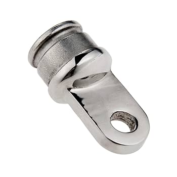 POFET 2Pcs 25 Stainless Steel 316 Yacht Boat Sliding Cap, Awning