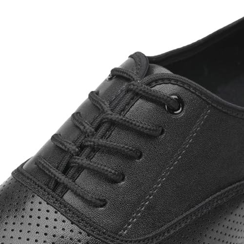 SWDZM Mens Latin Ballroom Dance Shoes Breathable Lace-up Salsa Tango Waltz Character Practice Dancing Shoes Men4