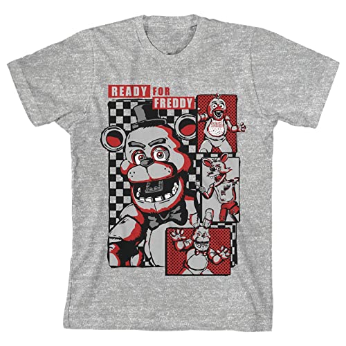 Five Nights at Freddy's Ready for Freddy Boy's Athletic Heather T-Shirt