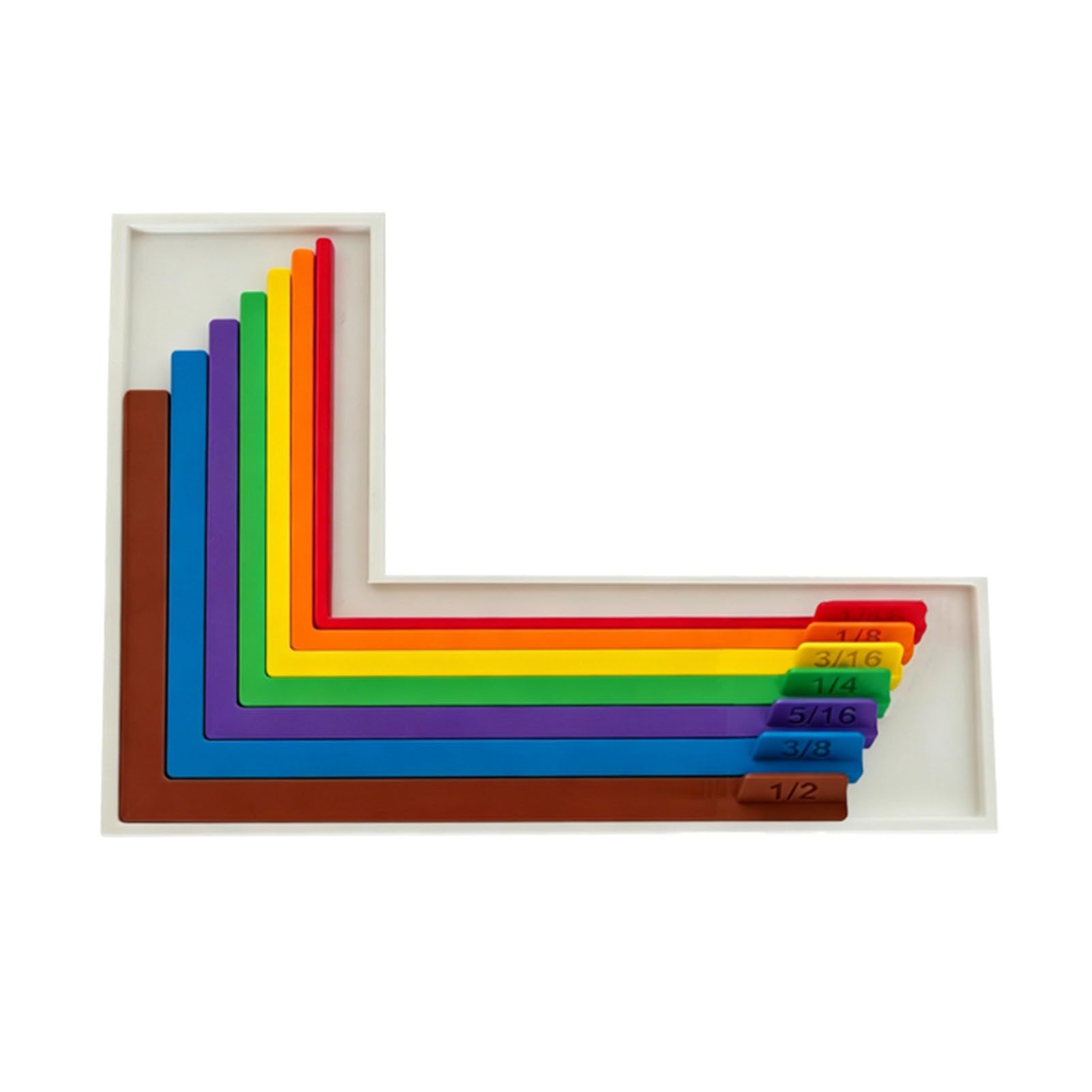 Pasisuu A L-Shaped Paper Layering Guide Set 7Pcs, Color Coded Lignment Rulers With Storage Case For Cardstock Corner Border Scrapbook Layouts