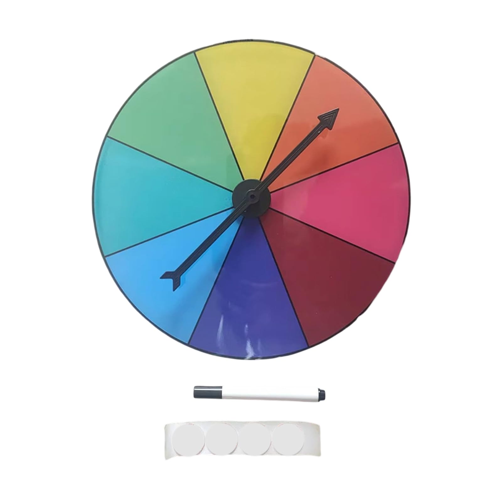 Bydezcon Tabletop Prize Turntable Fortunes Wheel Spinnings Game Draws Roulette Wheel Erasable Reusable Fortunes Wheel
