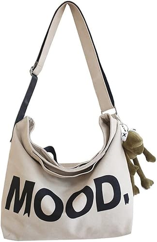 Sumleno Bolso de lona vintage de mensajero, bolso cruzado alt emo, bolso de hombro gótico punk, satchels Harajuku grunge