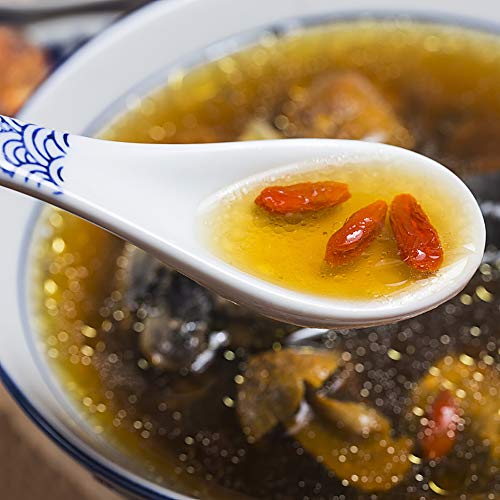 Xytmy Ceramics Soup Spoon Hand Painted Flower Porcelain Handle Chinese Asian Rice Spoon Appetizer Tableware Set Of 5 Light Weight Gift For Housewife Friends Familyends And Family #TOP7