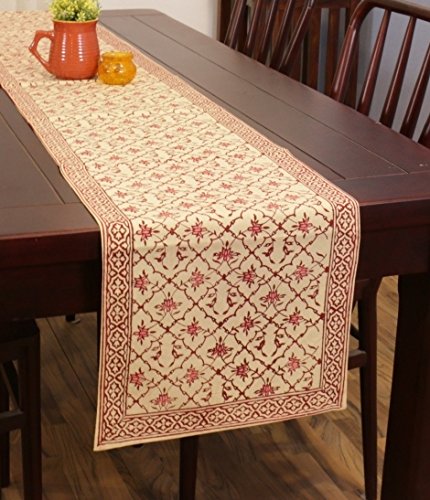 Table Runner Hand Block Printed Cotton Beautiful