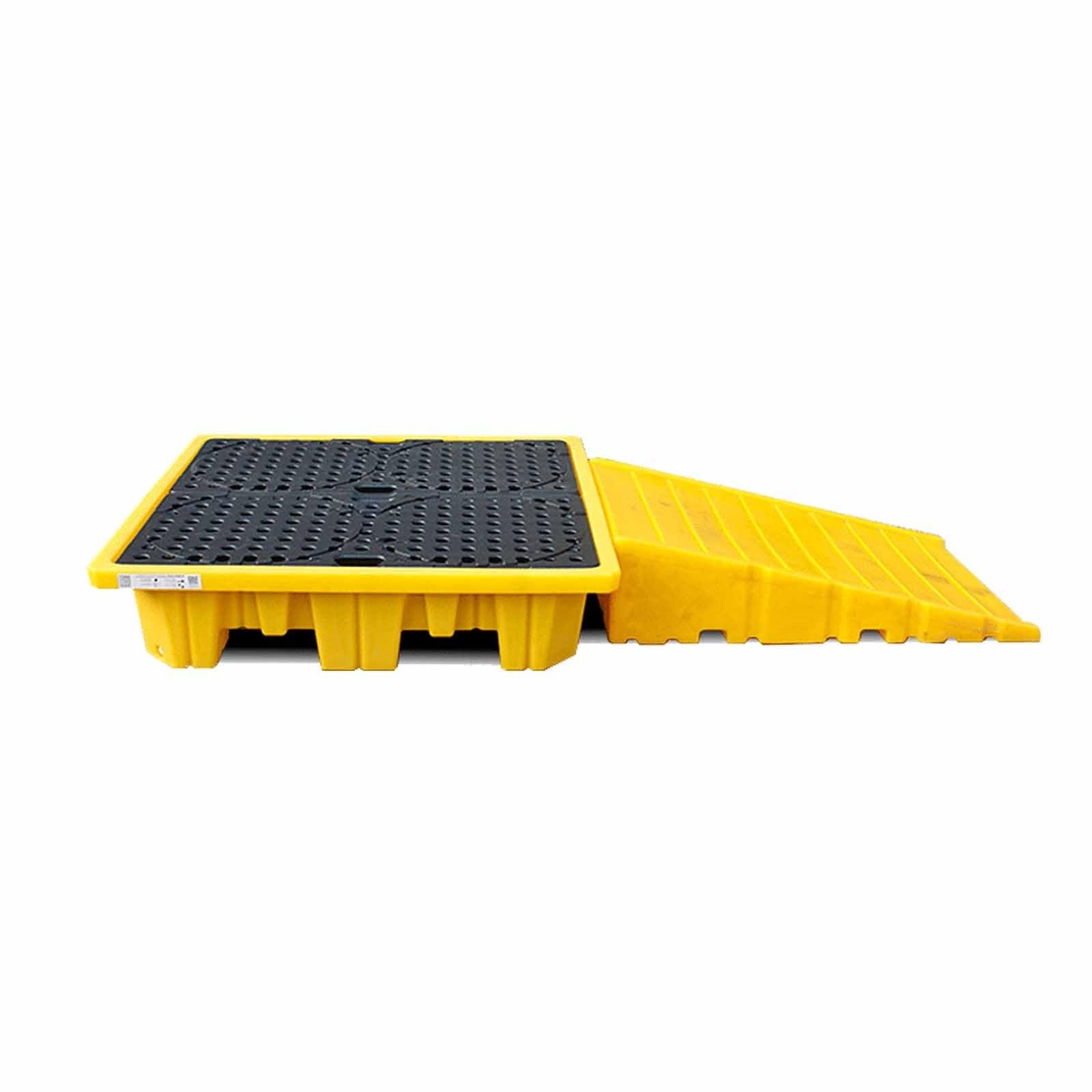Wytrzymała plastikowa paleta do łatwego ładowania bębna – taca zatrzymująca rozlanie 80 x 15 x 120 cm, idealna do bezpiecznego i wydajnego materiału niebezpiecznego Sto