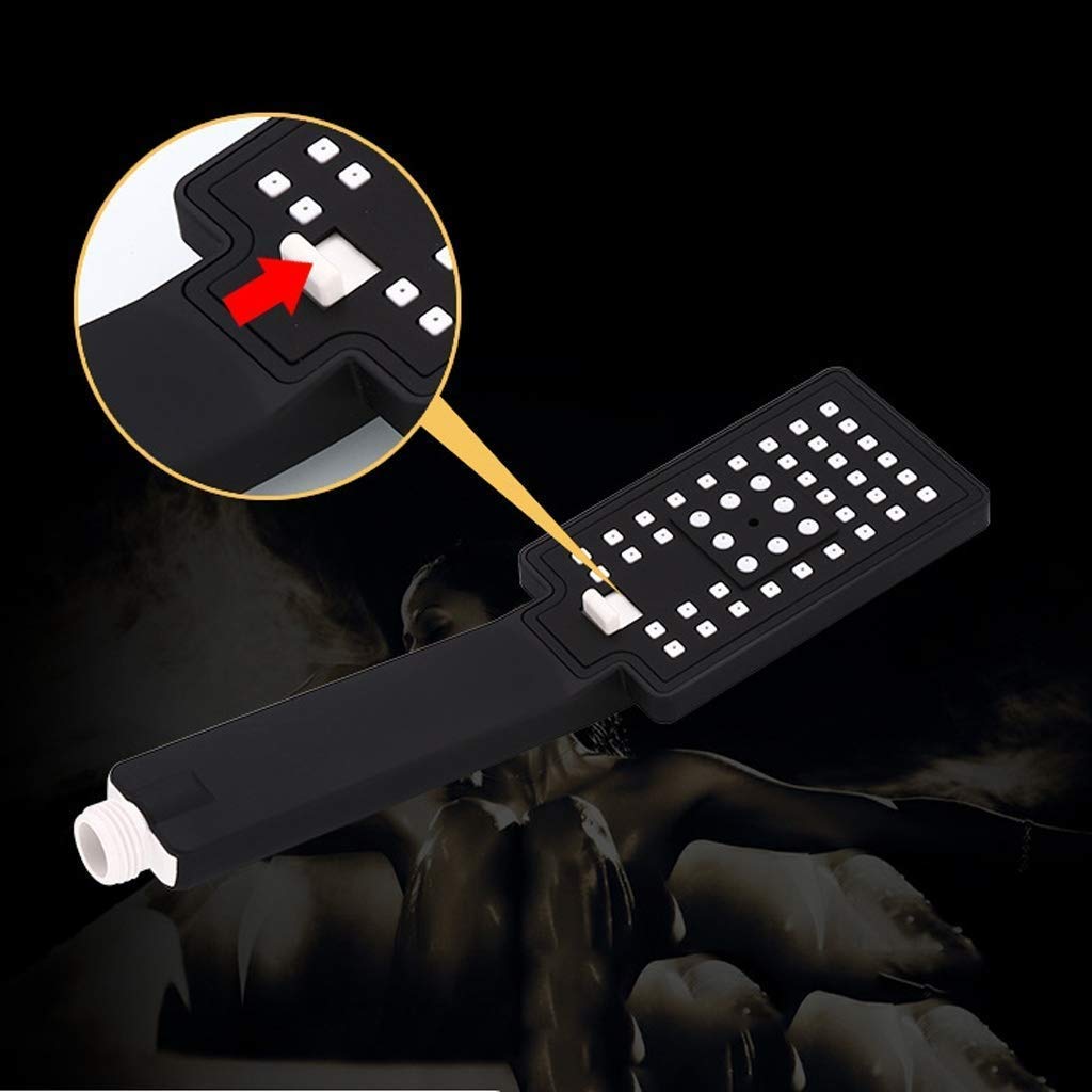 Juego de Grifo Mezclador de latón con inversor de caída de Lluvia y Rosa Negra para baño Antiguo, Kit de Sistema de válvula de Brazo de Ducha de Mano