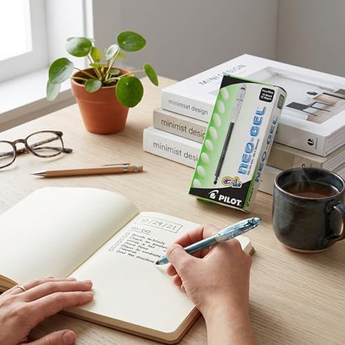 Neo-Gel Gel Stick Pens 0.7mm Tinta Negra 3 Pack miniatura 4