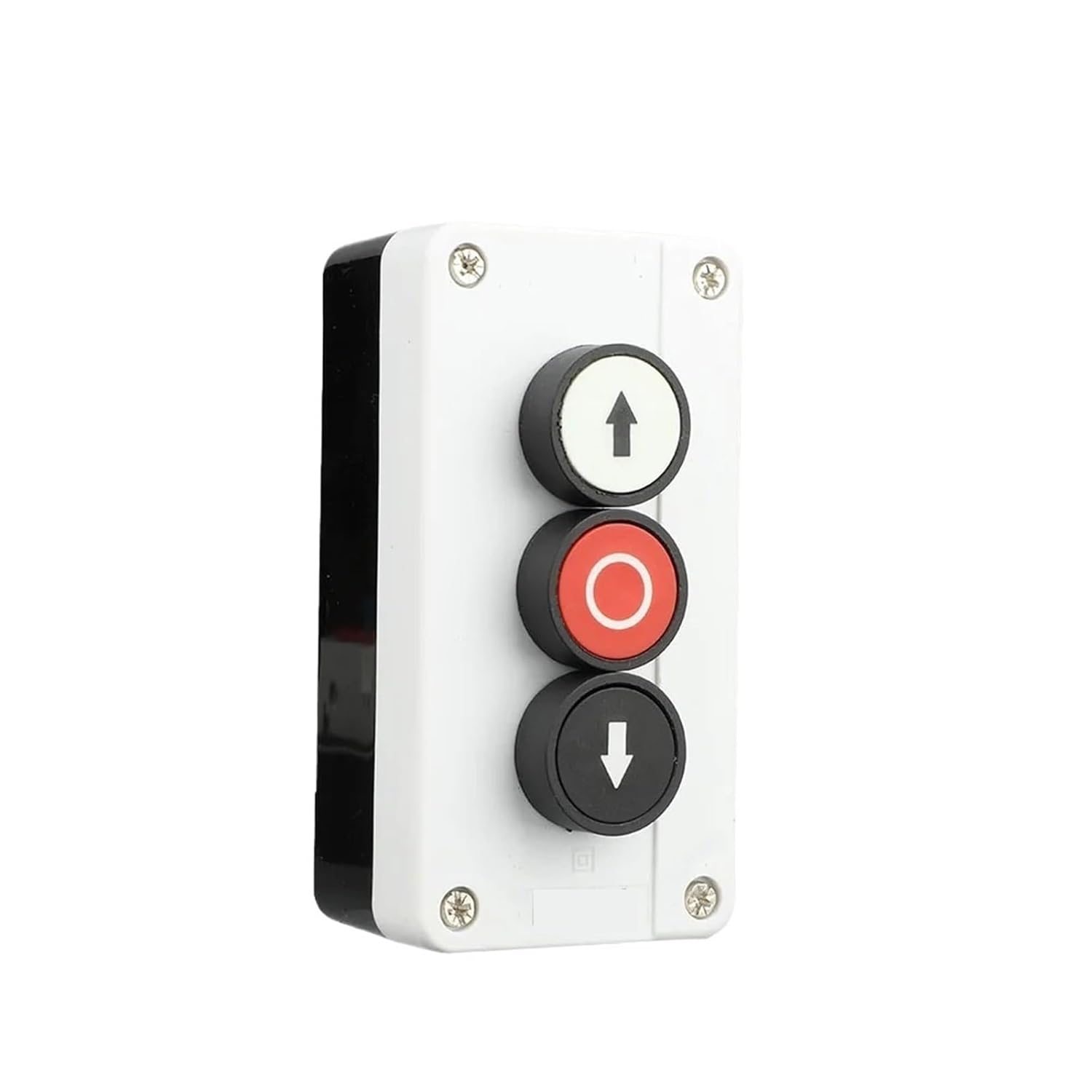 RBFRZGSU 1pcs Push Button Switch Control Box Waterproof Button Indicator Light Plastic Case Emergency Stop Reset Point Electric Box(Blue)