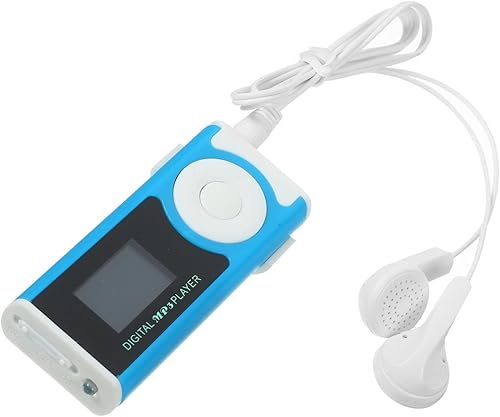 jojofuny Pantalla LCD Reproductor de MP3 Reproductor de MP3 para Clip Reproductor de Mp3 Reproductor de Música Portátil Dispositivos de Música
