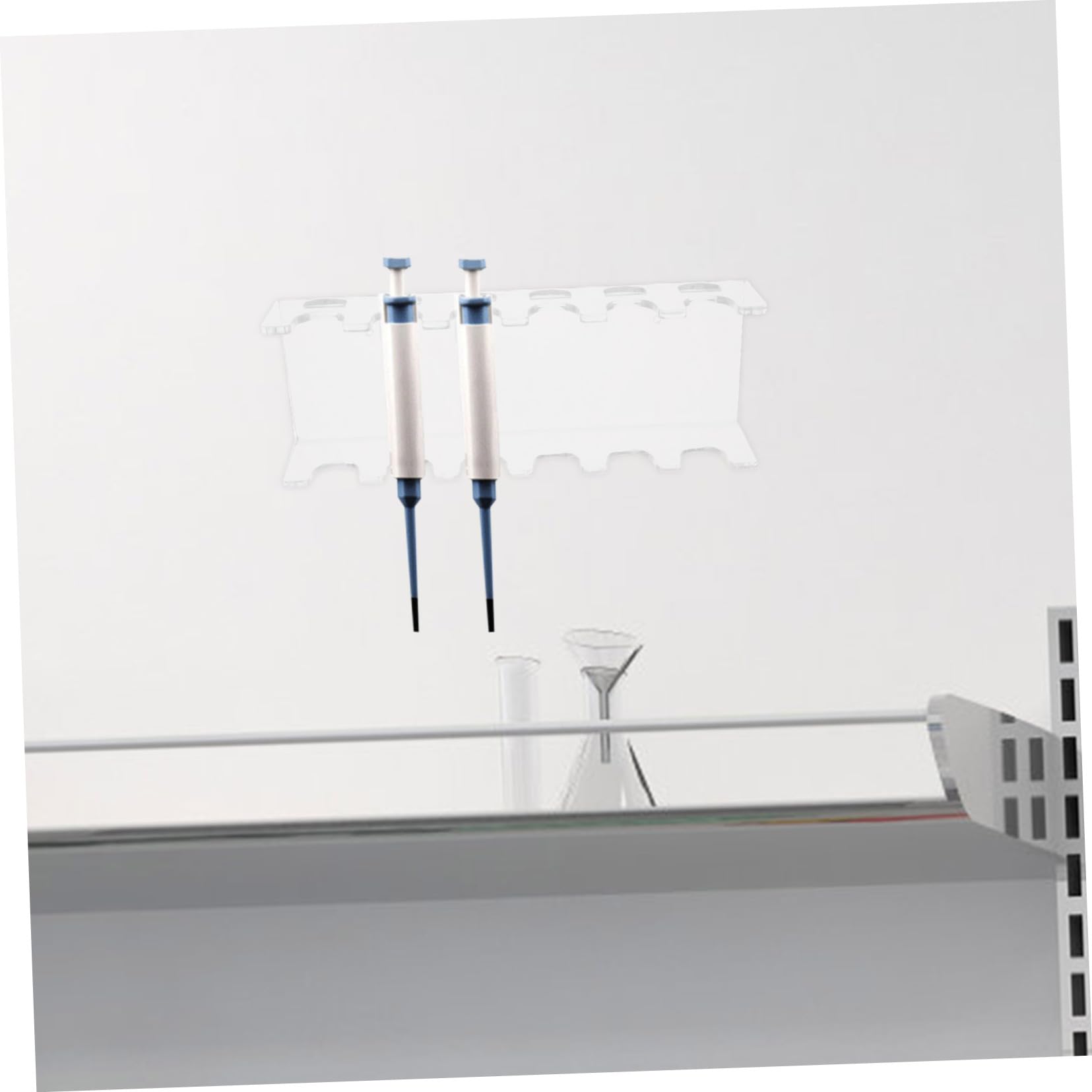 Cabilock Pipettenhalter Kunststoff 6 Steckplätze Wandmontierbares Labor Pipettengestell Stabiler Halter Für Experimentier Und Laborgeräte