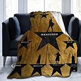 Lanecherbert Hamilton Musical an American Blanket Throw Blankets Ultra Soft Flannel Lightweight Throws for Couch, Bed,All Seasons Use 50'x40'