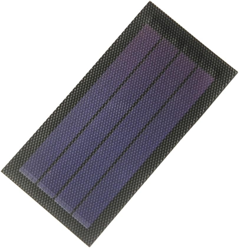 1W 6V Flexible Amorphous Silicon Solar Panel - Rollable Thin Film for DIY Projects, Outdoor-Charging, Camping and Portable Power Solutions