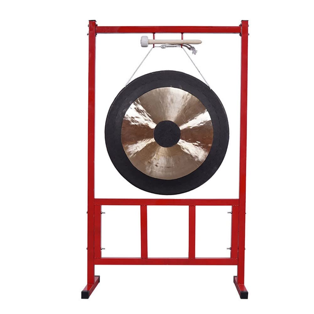 Przenośne talerze do gongu ręcznego, Chiński mosiężny gong ręczny z czarną krawędzią w wielu rozmiarach 40-60 cm(50cm)
