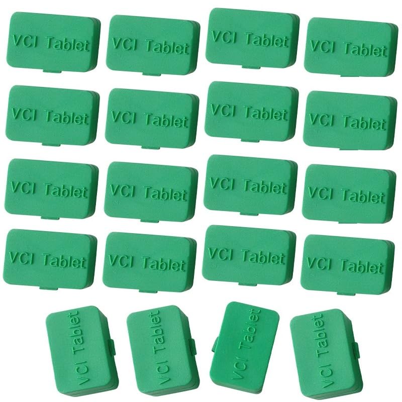 Tablettes en résine polymère antirouille VCI pour stopper l'oxydation de l'outillage humide