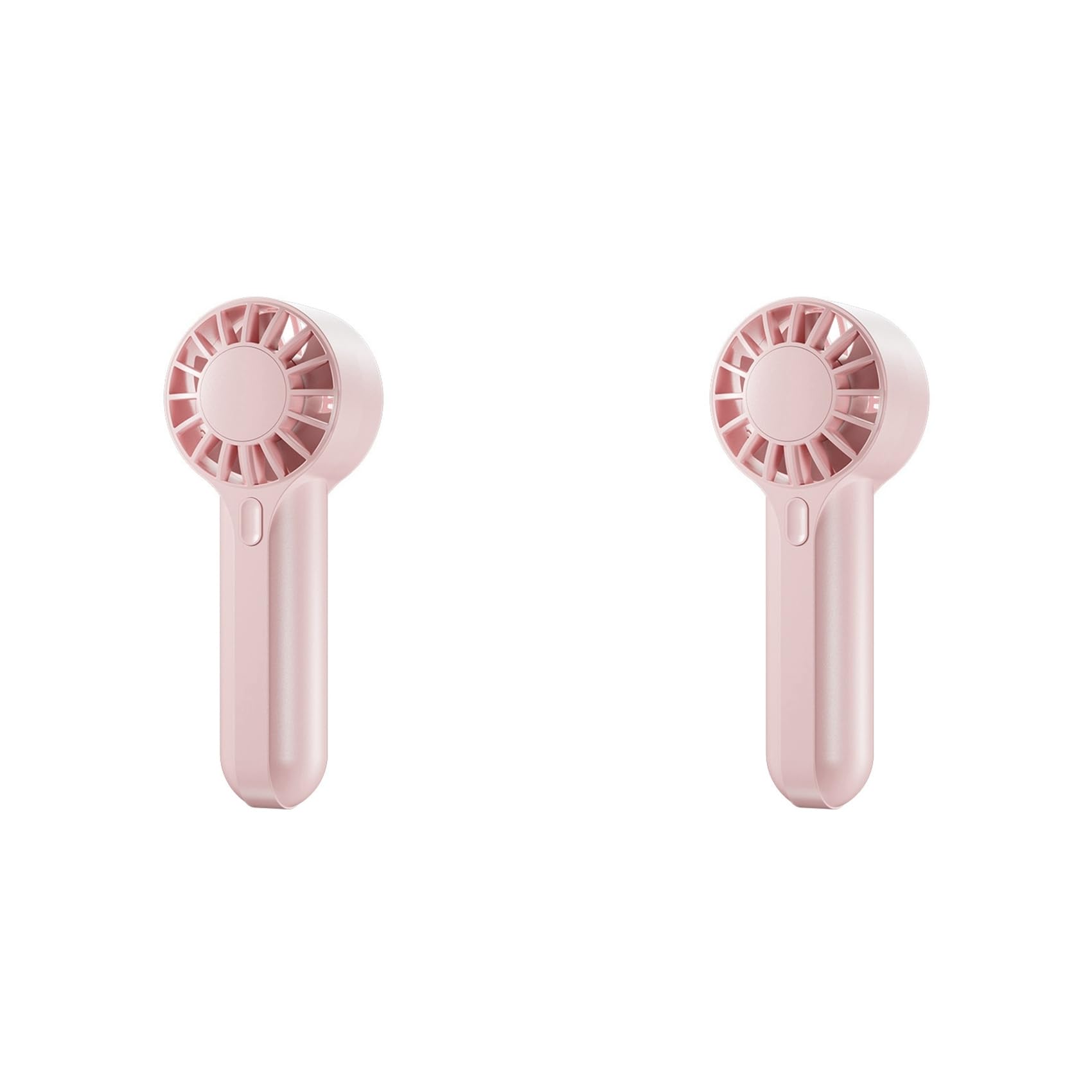 Hndhbfgrt 2X Mini Portable Fan USB Rechargeable Fan Powerful Wind Portable Handheld and Desktop Outdoor Cooling Fan Pink