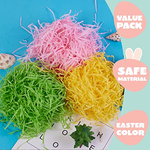 Joyin 680 G (24 Oz.) Tricolor Easter Grass Is Pastel Colors (Pink, Yellow And Green) Easter Eggs Hunt, Easter Basket Stuffers/Fillers, Easter Party Favor, Easter Decor #TOP2