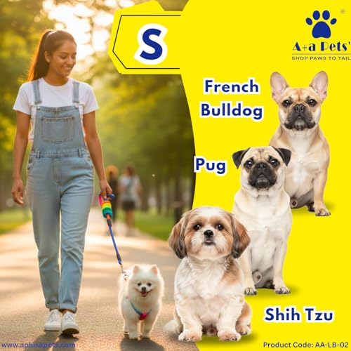 Image of A+a Pets' Harness and Leash Set | Colourful Combo in Rainbow for Cats and Dogs (S)