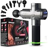 Massage Gun MUSCQLER™ Pro Fit - Massage Apparaat - Massage Gun Professioneel - Zeer Krachtig - Extreem Stil - 8 Opzetstukken - 30 Standen - Carbon