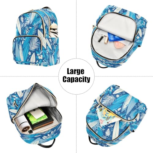 Bookbag de voyage dessin animé et plume bleue, un cadeau pour ado