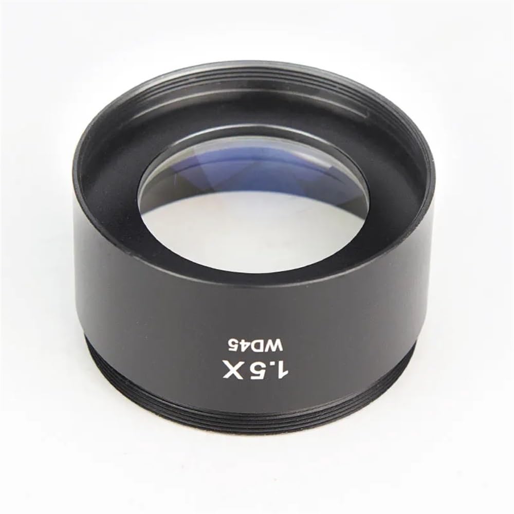 Ricambi per Microscopi da Laboratorio Microscopio Lente Ausiliaria 0.3X/0.75X/1.5X Obiettivi Ausiliari Stereo di Barlow Filettatura M48 for Zoom Trinoculare Binoculare