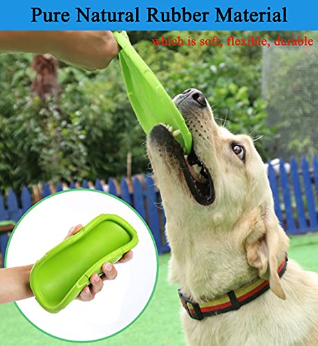 Xigou Dog Flying Disc, 2 Pack Dog Flyer Dog Toy, Dog Soft Rubber Interactive Flying Disc Dog Toy For Small Large Dogs - Floats In Water & Safe On Teeth, 7.2 Inch, Blue & Green. #TOP4