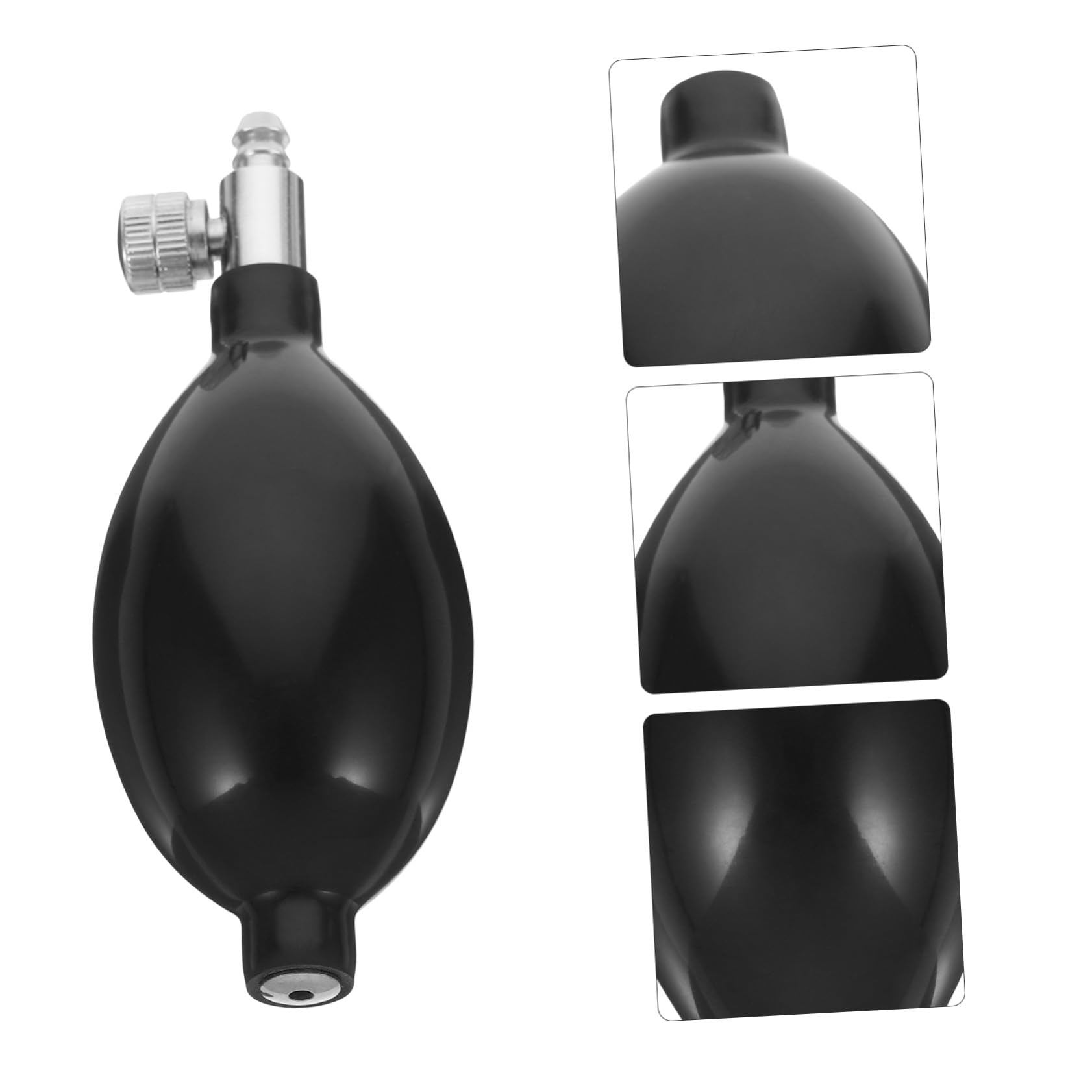 2 Pièces Balles de Latex avec Valves pour Gonflage, Accessoires pour Tensiomètre, Matériau Latex et Alliage D'aluminium, Conception Confortable, Adapté pour Usage Médical