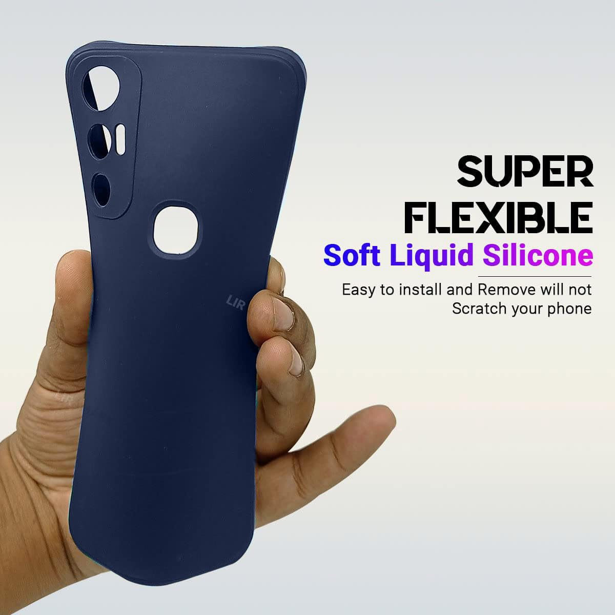 Tecno Spark 7/7T Silicone Case - Blue -6