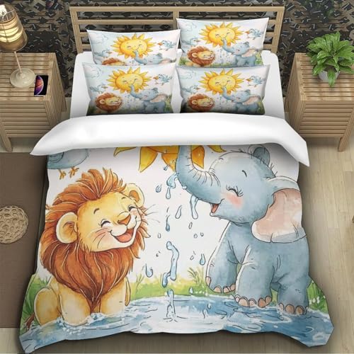 Parure de lit 140x200 microfibre super douce haute finition 3D