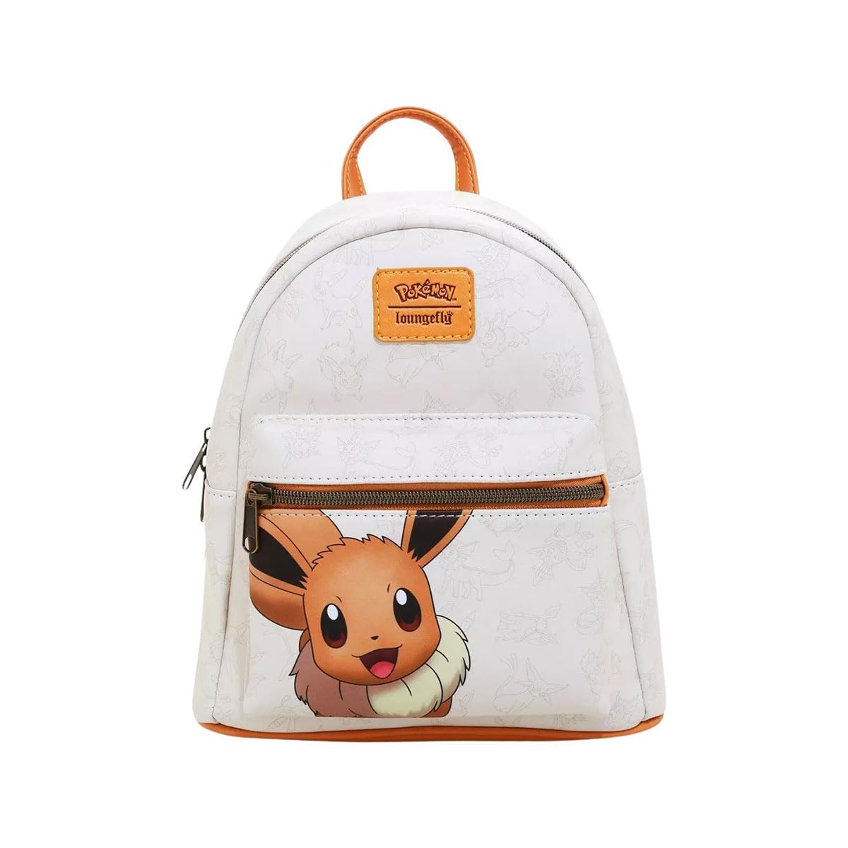 LoungeflyPokemon Evee & Eeveelutions Womens Backpack, Multicolor, One Size, Pmbk0129