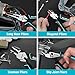 DURATECH 8-Piece Pliers Set with Rolling Pouch, Premium Cr-V/Cr-Ni Construction, (12
