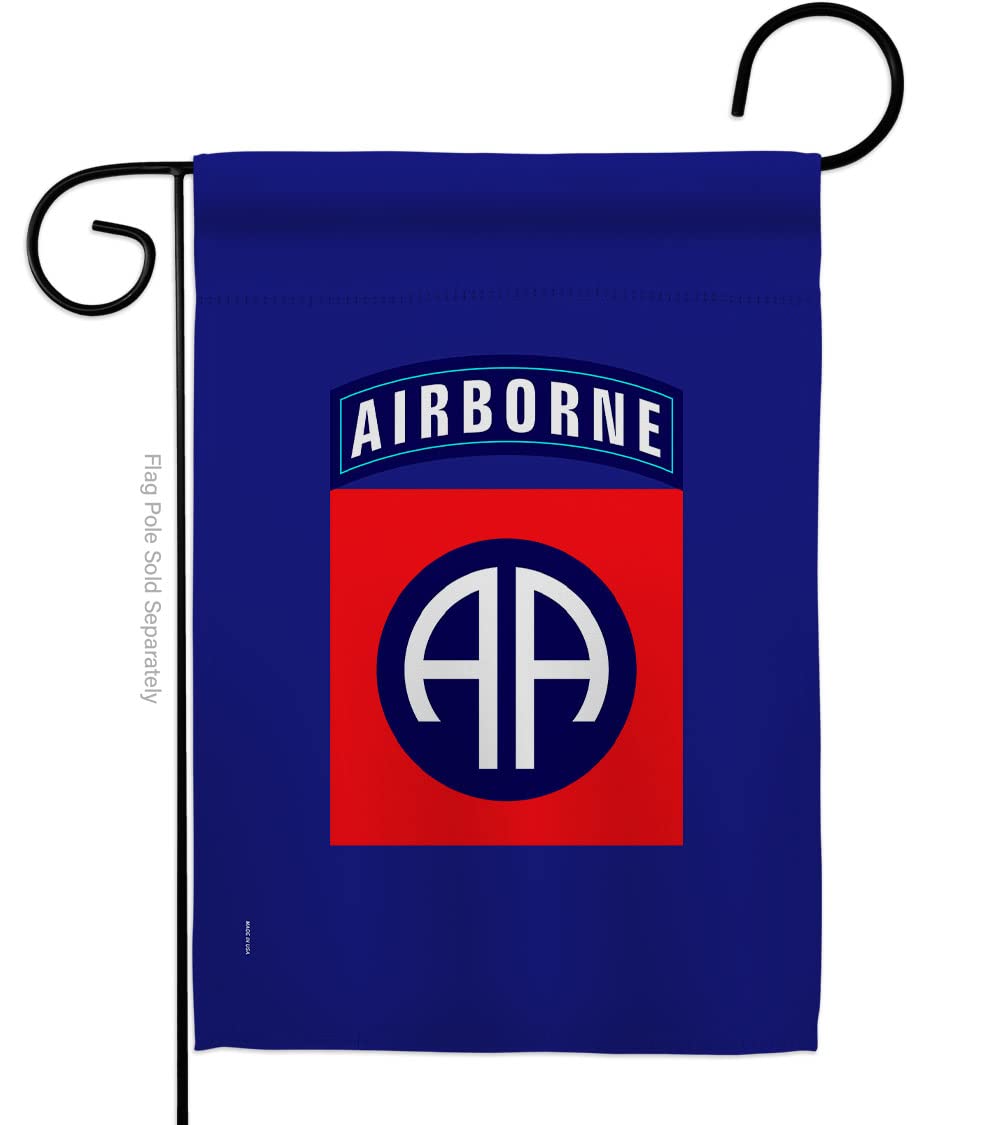 US military U.S. Army 82nd Airborne Division Flag Armed Forces Double-Sided Lawn Decoration Gift House Garden Yard Banner United State American Military Veteran