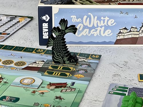 Image of Devir - The White Castle Board Game - Strategic Eurogame with Worker Placement, Dice Placement & Resource Management for Teens and Adults, Ages 12+, 1-4 Players, 85 Playtime, Multilanguage