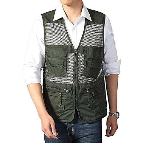 Sukany Men's Summer Utility Fishing Vest Cover