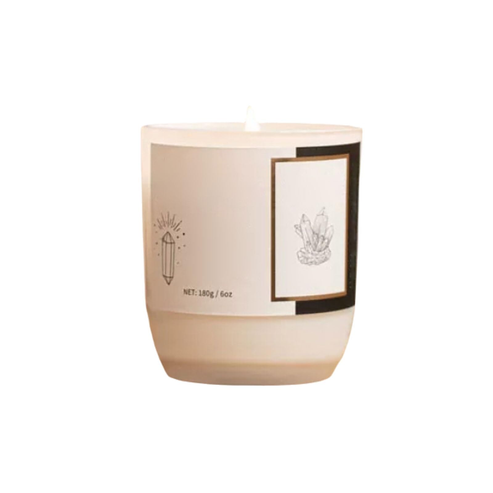 Scented Candle, Reusable Glass Jar Candles Modern Aromatherapy Long Lasting Home Vacation Relaxation Spa
